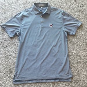 Peter Millar Summer Comfort University of South Carolina Polo Black Stripe Sz M